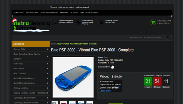PSP-3000 at RetroGamingStores